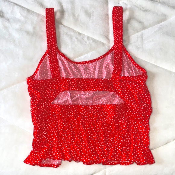 PacSun Women’s shirt, size medium, red and white - Picture 2 of 2